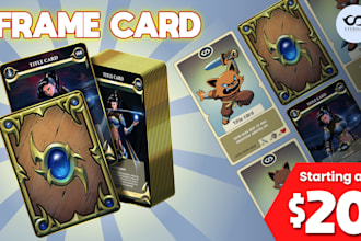 create stunning frame card for your tcg, tarot or board game