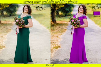 do color change, color correction and recolor quickly