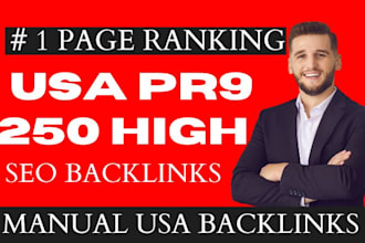 provide you 60 USA pr9 high quality seo profile backlinks