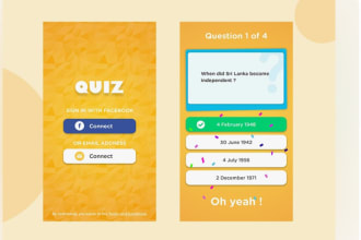 develop quiz app, ai quiz app, quiz website, online lesson app