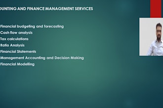 perform accounting and finance tasks, financial analysis and reports