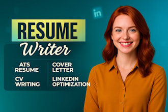 write a resume, update CV, cover letter, and optimize and create a linkedin