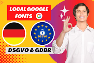 install and host local google fonts on your site to be dsgvo gdpr secure