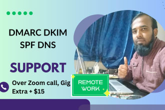 setup dmarc dkim spf dns record to stop email going to spam