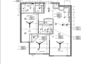 draw electrical plan and reflected celling plan rfc