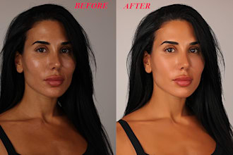 do headshot, portrait, and natural beauty retouching