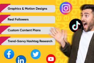 be your social media marketing manager and content creator