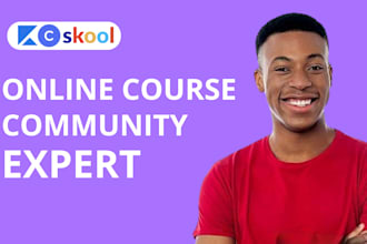 setup kajabi, online course community, skool , circle so, online community setup