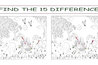 draw spot the difference picture
