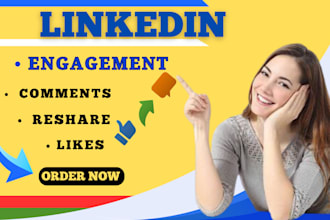 enhance and grow linkedin content with influence, marketing, shout out, promote