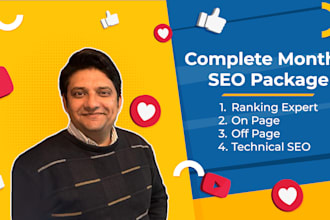 provide a complete monthly SEO package for google ranking