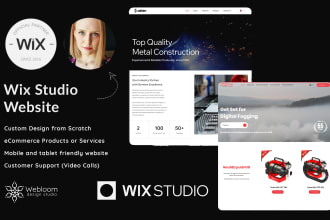 professionally design your wix studio website