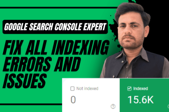 index your website and fix indexing coverage errors on google search console