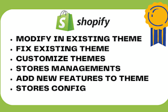 customize a shopify theme and manage your stores