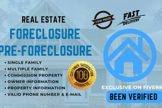 provide for pre foreclosure leads list with skip tracing