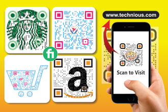 create custom qr code with logo and products qr in 1 hour
