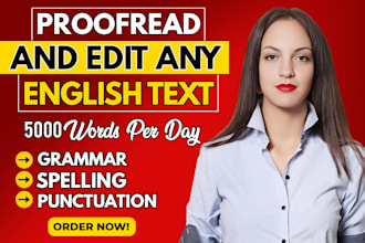edit, proofread and grammar check any english document