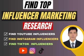find the best youtube instagram and tiktok influencer