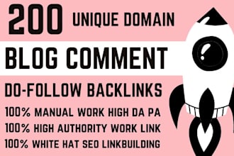 do 200 dofollow unique domain blog comments SEO backlinks
