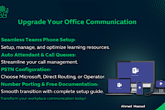 expertly setup microsoft teams phone system, call queues and auto attendant