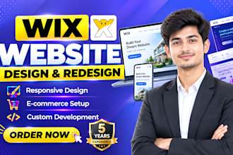 build wix website design, wix website redesign, wix ecommerce, wix website