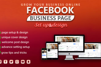 business setup and design facebook page