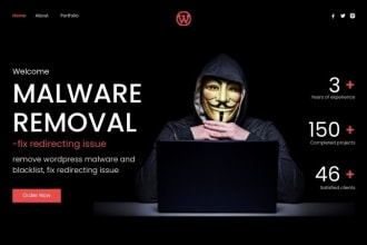 remove wordpress malware and blacklist, fix redirecting issue