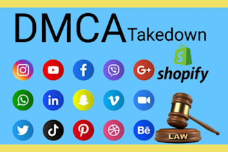 send dmca takedown notice tiktok,reddit,facebook, instagram,shopify,onlyfans