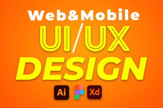 design ui ux mockup, figma prototype and responsive website