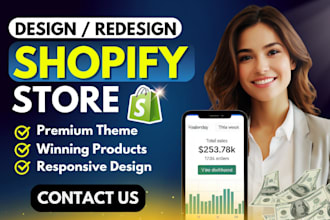 build shopify store, shopify ecommerce website development, shopify website