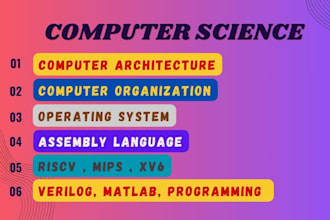 do computer architecture, mips, risc v and operating system