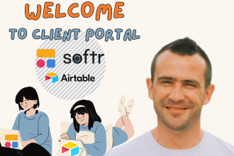 get airtable database converted to softr website, client portal