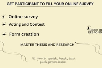 fill online survey, survey, research survey and polls