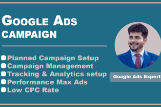 setup, manage, optimise your google ads campaigns