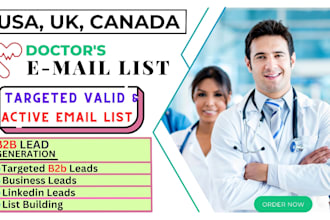 provide verified and active b2b medical doctors lead