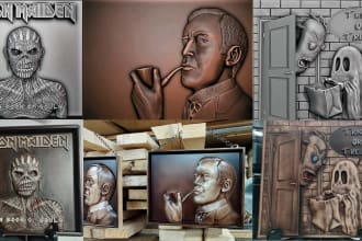 sculpt cnc relief designs for 3d printing