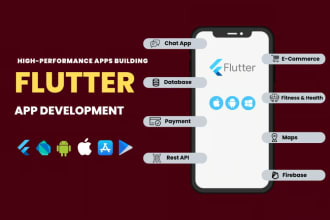 develop build fix custom android ios hybrid flutter mobile application firebase