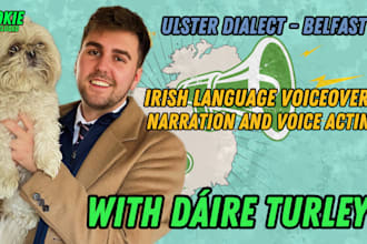 record an irish language voiceover for you