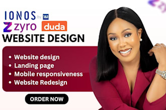 design and redesign duda website ionos zyro jimdo godaddy website carrd website