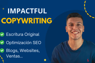 write impressive SEO copywriting for your website in spanish