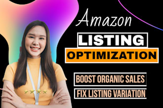 do amazon product listing optimization creation fix seo product listing