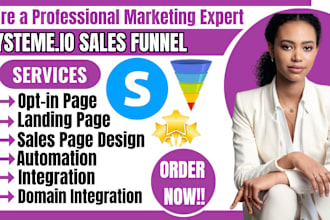 systeme io sales funnel, clickfunnels sales funnel, systeme io landing page