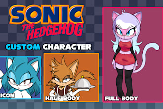 draw in the style of sonic the hedgehog