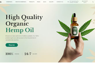 create cbd, vape, cannabis ecommerce and affiliate website