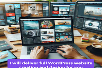 deliver full wordpress website creation and design