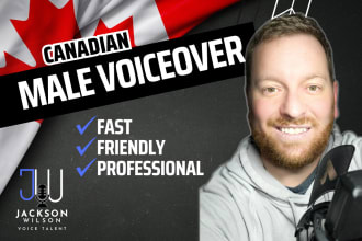 record a captivating canadian english human male voice over