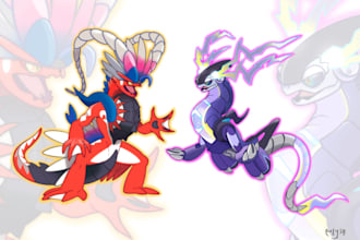 create pokemon fan art, fakemon, and pokemon trainer