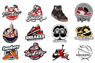 design custom shoes or a sneaker store logo for your brand