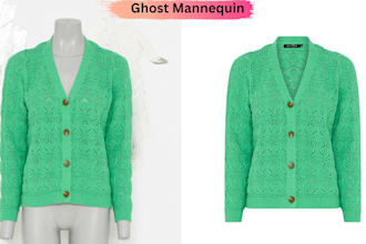 wrinkle remove ghost mannequin and neck joint