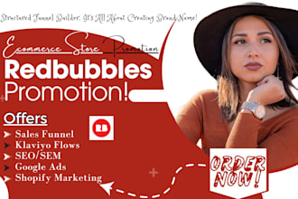 redbubble, teespring, etsy link promotion, shopify pod, amazon shop marketing
